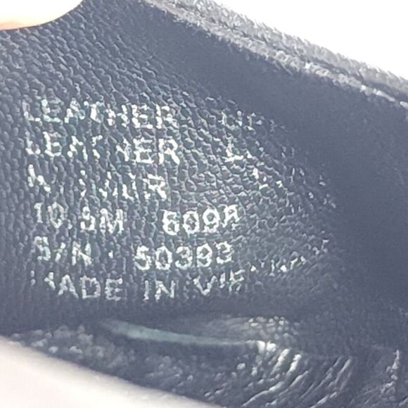 TORY BURCH Women's MINNIE US 10,5M Black Leather Logo Slip On Ballet Flats - Picture 11 of 16